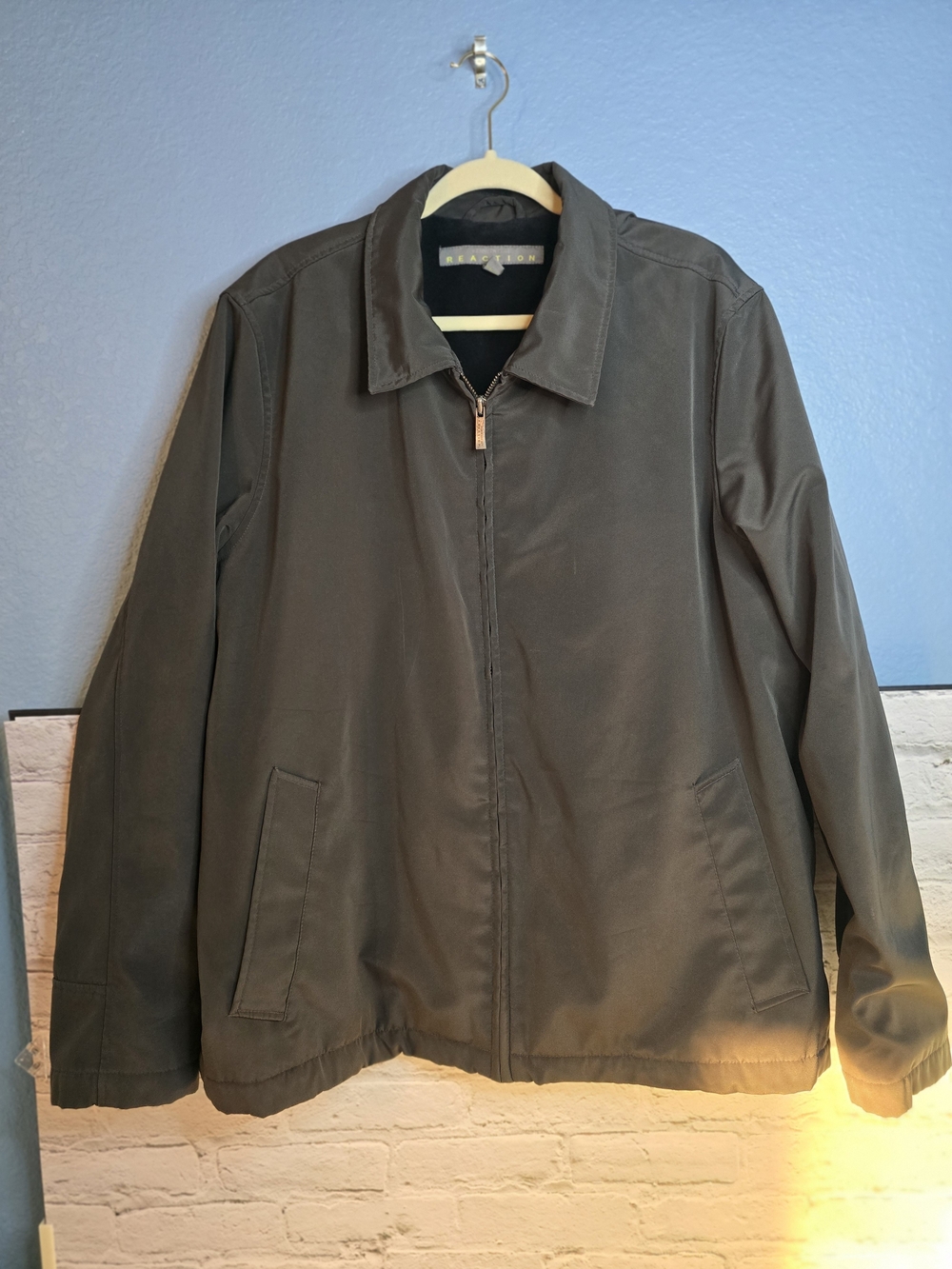 Kenneth Cole Men's Dark Gray Zip Jacket Sz XXL